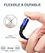JSAUX 100W USB C to USB C Cable (2-Pack, 6.6ft), USBC Type C Charge Cord 5A Fast Charging Compatible with Nintendo Switch 2 iPhone 16 Pro Max Samsung Galaxy S25 S24 MacBook iPad Air Pro Carplay -Blue
