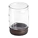 InterDesign Hamilton Tumbler Cup for Bathroom Vanity Countertops - Clear/Bronze