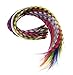 Mixed color Synthetic Feather Hair Extension Kit Multi Mixed color 50 Micro Beads & hook Tool Kits-24pcs