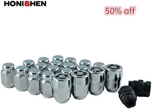 Hongsheng Chrome Lug Nut and Locks For Ford (16+4+2 pack) (12x1.5)
