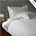 400 Thread Count 100% Egyptian Cotton 1PC QUEEN Duvet Cover with Zipper Closure - Solid White