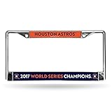 Rico Tag Express MLB Houston Astros 2017 World Series Chrome Metal License Plate Frame 6