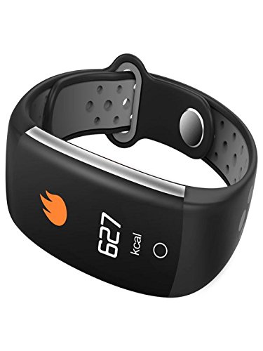 Boofab Fitness Tracker Watch, Q6 Smart Sports Bracelet with Blood Pressure Monitor,IP68 Waterproof Activity Tracker with Calorie Counter Watch Pedometer Sleep Monitor Bands for Women Men (Gray)