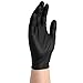 SupplyMaster SMPBKNE6M Premium Black Nitrile Exam Disposable Gloves - 6 Mil, Powder Free, Non-Sterile, Latex Free, Textured, Ambidextrous, Medium, Pack of 400