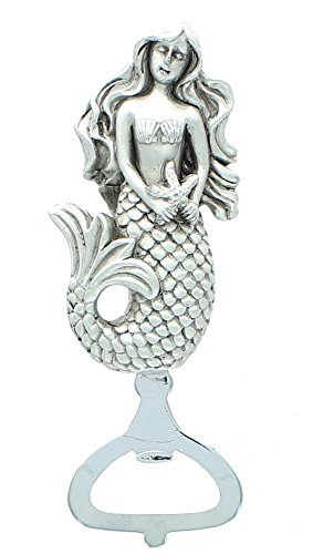 Silver Tone Mermaid Design Bottle Opener