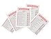 Printed Party He Said She Said Bridal Shower Game, Wedding, Bridal Shower, and Anniversary Favors, Games, Activities, and Decorations, 50 Sheets