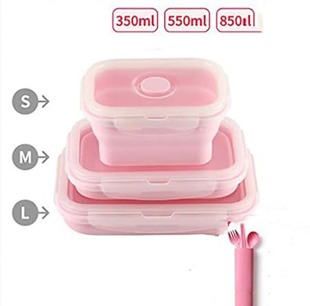 AWY-TDXJMBXD Contenedor De Alimentos De Silicona Plegable, Menaje ...