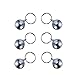 BINGPET 6 Sets Bell for Cat Dog Collar Charm, Cute and Durable Pet Pendant Accessories for Small Pets