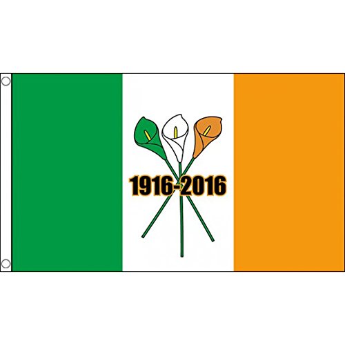 Ireland Easter Llily 1916 - 2016 Flag - Large 5 x 3' (150cm x 90cm) - Irish Republican Easter Rising