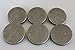 6 Pieces Antiqued Silver Metal Coat Big Buttons Set (25mm, 1 inch) - Flat Surface - for Overcoat, Winter Coat, Uniform, Jacket, Blazer