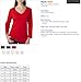 Bella Women's 3/4 Sleeve V-Neck T-Shirt, Black, XX-Large