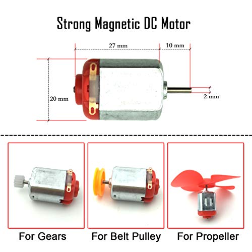 image for EUDAX 6 Set DC Motors Kit, Mini Electric Hobby Motor 3V -12V 25000 RPM