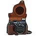 MegaGear Ever Ready Protective Dark Brown Leather Camera Case, Bag for Canon PowerShot G1X , G1 X