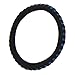 TKOOFN Automotive Steering Wheel Cover Soft & Breathable EVA Foam Cover Fit for Car Steering Wheel with 38cm/15 Diameter, Black/Blue, M06001-02