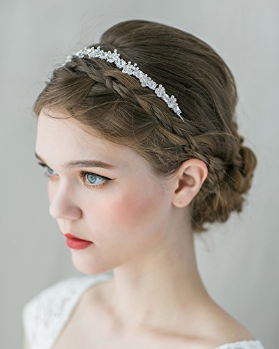 SWEETV Shining Crystal Headband Jewelry Crown Bridal Tiara Rhinestone Women Hair Style Accessories