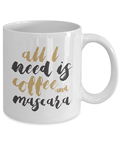 Mascara Mug 11oz All I Need Is Coffee And Mascara | Desertcart Barbados