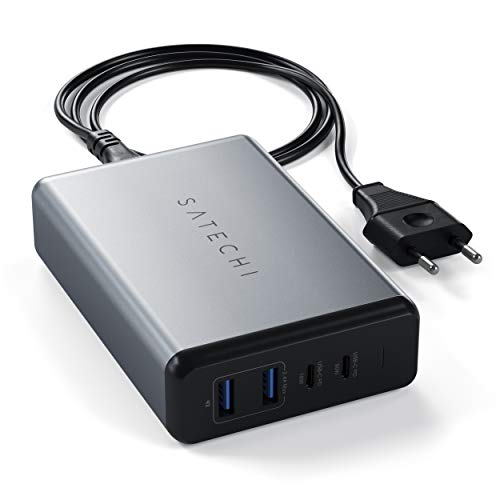 108W USB C PD Tischladegerät – 2 USB-C PD & 2 USB-A Anschlüsse – Für M2/M1 MacBook Pro/Air, M2/M1 iPad Pro/Air, iPhone 14 Pro Max/14 Pro/14/14 Plus