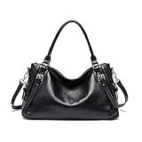 BOSTANTEN Vintage Soft Leather Designer Handbags Tote Shoulder Bag for Women