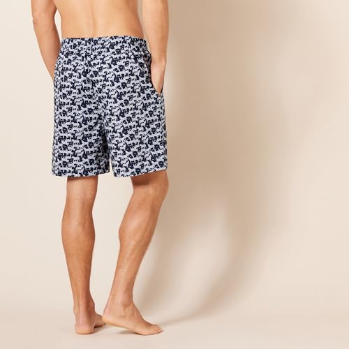AMAZON ESSENTIALS MEN’S COTTON POPLIN PAJAMA SHORTS – DISCONTINUED COLORS, PACK OF 2, DUSTY BLUE/ZEBRA, 4X-LARGE BIG TALL
