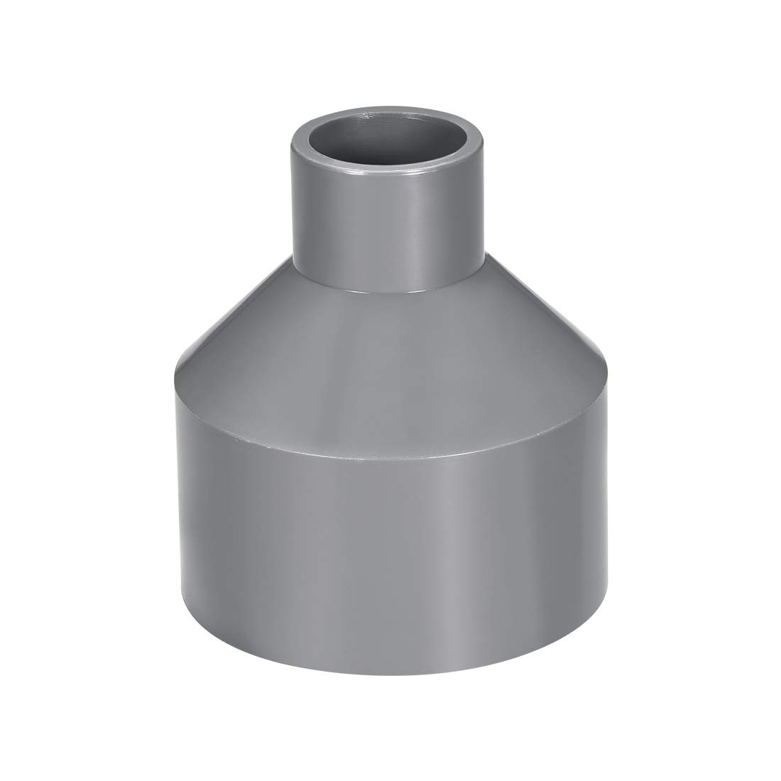sourcing map PVC DWV Reducing Coupling Schedule 40 Gray 25mm x 63mm Socket