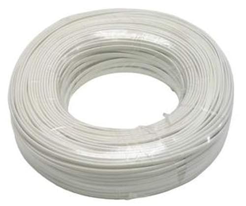 PremiumCord Telefonkabel 4 Drähte 100m Weiß