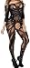 WOOPOWER Lingerie for Women Crotchless Fishnet Bodystocking, Stretch Mesh Bodysuit