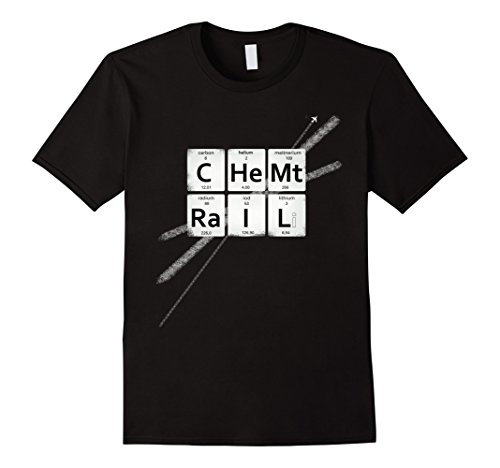 Men's chemtrails Illuminati sky humor chemical element T-Shirt Medium Black