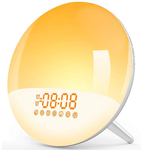 Wake Up Light Sunrise Alarm Clock for Kids,LBell Night Light/Sunrise