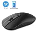 Rechargeable Wireless Mouse for Laptop, Cimetech 2.4G Computer Mouse Cordless Optical Mice, Slim Quiet Wireless Mouse with USB Nano Receiver, 5 Adjustable DPI 2400/2000/1600/1200/800 (Black)