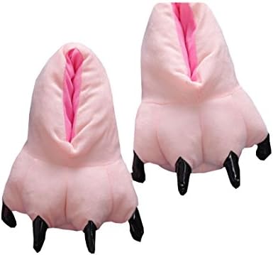 Plush Dinosaur Paw Claw Cartoon Coral Velvet Skid Thicken Flip Flop Slipper PAW