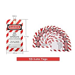 SAFBY 10 Keyed Different Lockout Tagout Locks with
