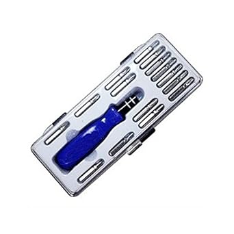 Being Shopper Screwdriver Suit Removing Tool Kits Set with T5 T6 T8 T10 T15, Small (Navy Blue) - Pack of 16