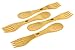 Forestry Labs Bamboo Sporks – Pack of 4 – Simply 100% Bamboo Eating Utensilsthumb 1