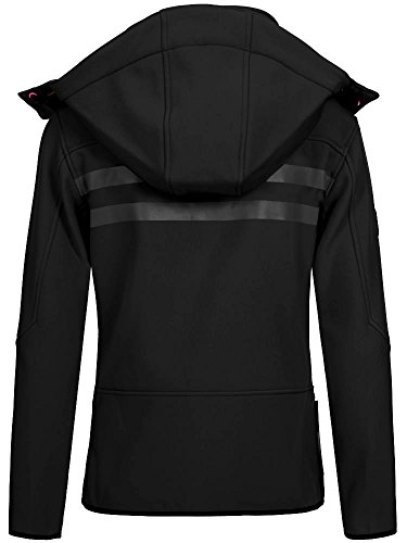 Geographical-Norway-Damen-Softshell-Outdoor-Jacke-Romantic-Turbo-Dry-abnehmbare-Kapuze
