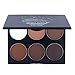 Ucanbe Cosmetics 6 Color Contour and Highlighting Powder Foundation Palette / Contouring Makeup Kit with Mirror,#2