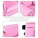 Costzon Kids Couch with Footstool, Children's Sofa with ASTM & CPSIA Certification, Mini Couch for Toddler w/Load-Bearing of 100LBS, Armchair w/Armrest and Backrest for Baby Girls Gifts (Pink)
