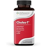 LifeSeasons Choles-T - Cholesterol Support Supplement - Supports Healthy Cholesterol Levels & Enhances Liver Function - Red Yeast Rice, CoQ10, Guggul & Phytosterols - 90 Capsules / 30-Day Supply
