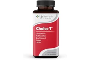 LifeSeasons Choles-T - Cholesterol Support Supplement - Supports Healthy Cholesterol Levels & Enhances Liver Function - Red Yeast Rice, CoQ10, Guggul & Phytosterols - 90 Capsules / 30-Day Supply
