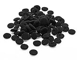 Shapenty Black Soft Foam Earbuds Cushions Earphone Headphone Cap Protector Sponge Ear Pads Cover Replacement, 100PCS