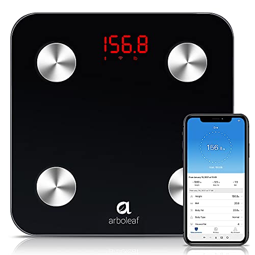 Arboleaf Bathroom Scale for Body Weight, Smart Digital Scale with BMI