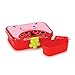 Skip Hop Baby Zoo Little Kid and Toddler Mealtime Lunch Kit Feeding Set, Multi, Livie Ladybug