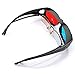 Red-Blue Anaglyph Simple Style Active 3D Glasses 3D Movie Game 2Pcs inthumb 2