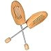 DANGSHAN Unisex Cedar Shoe Tree Adjustable with Tension Spring Coil 1 Pair