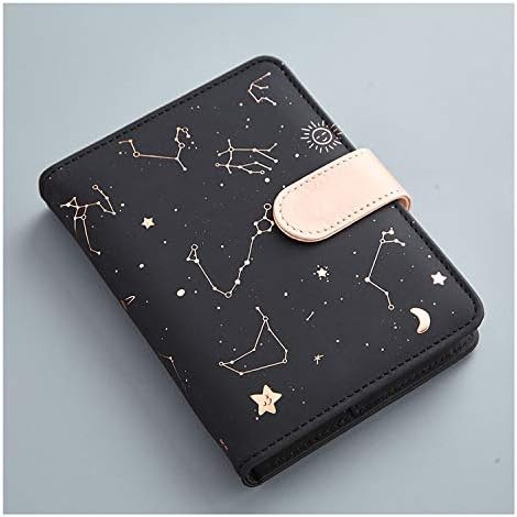 Mini A6 Planner Notebook Cute Customized Diary Dividers Weekly Monthly Travel Diary Journal Note Books,Black