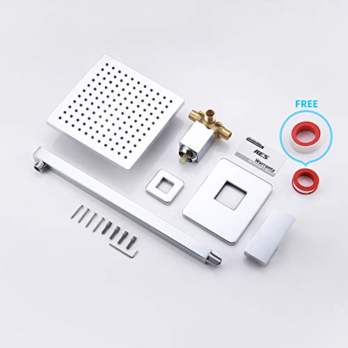 KES Shower Valve with Shower Faucet Sets Complete Rain Shower Head