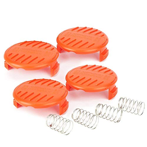 Neato Tek Weed Eater Cover,Trimmer Replacement Spool Cap Covers Compatible for Black & Decker AF-100-3ZP Weed,6 Pack (6 Spool Cap+6 Spring)