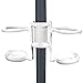 Titan 7 Foot Beach Umbrella with Sand Anchor | Tilting 2 Piece Design | Bundle Includes Cup Holder, 4 Prong Hanging Hook, Corkscrew Anchor, 2 Waterproof Phone Cases, and Carrying Bag