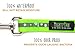 Mighty Paw Waterproof Dog Leash - Smell-Proof Pet Lead Against Dog Foot Smell - Ideal Nylon Reflective Leash for Swimming - Camping - Hiking - Reflective Safety Stripe - 6 Foot - Green