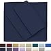 Cosy House Collection Premium Rayon Derived from Bamboo Bed Sheet Set - Cooling Blend - Deep Pocket, Ultra Soft & Breathable Bedding - 4 Piece Set (King, Navy Blue)