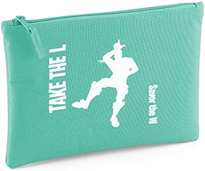 Apparel Printing Take The L Savor The W Emote Large Flat Pencil Case